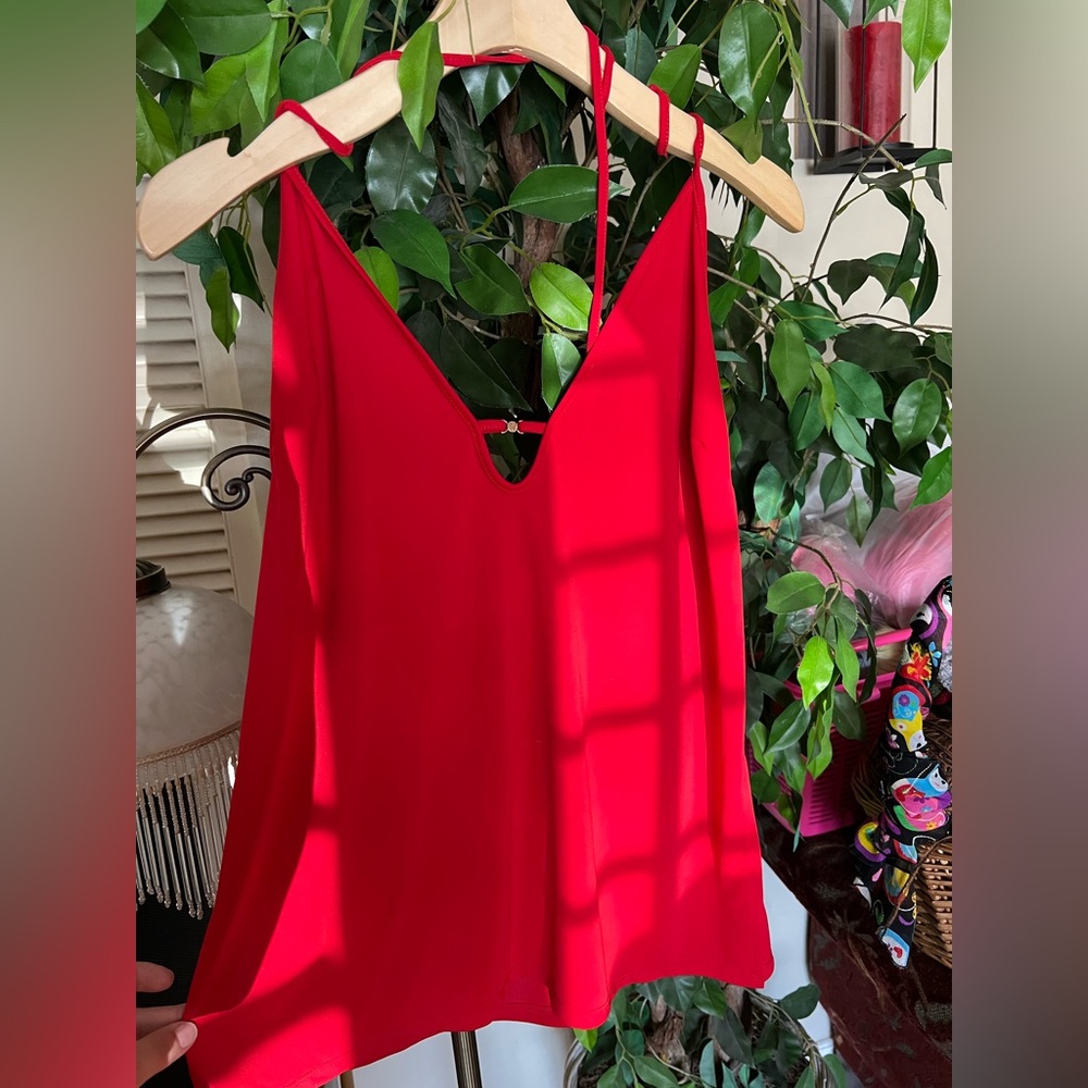Victoria's Secret Red Asymmetrical Camisole